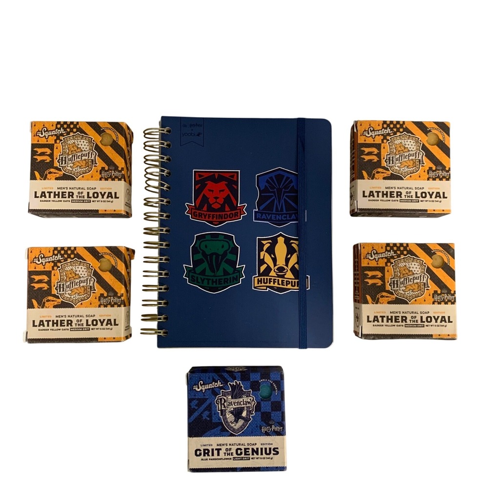Harry Potter Dr. Squatch Soaps & Yoobi Spiral Journal Bundle Limited New